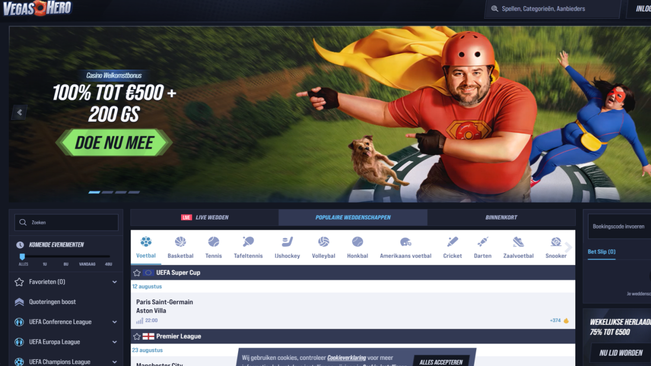Vegashero casino website